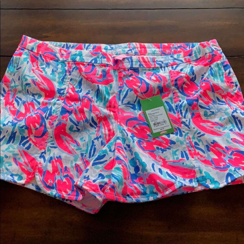 NWT Hazelle stretch short in cracked up - Picture 2 of 5